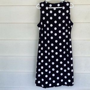 Black?with white polka dot dress medium.  0306